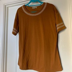 BOHO Polagram embroidered shirt